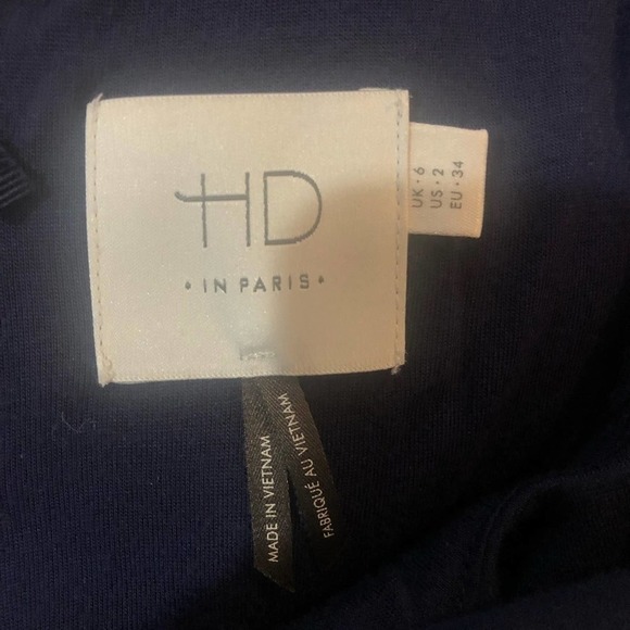 Anthropologie HD In Paris Ardmore Dress Navy White - Picture 8 of 10